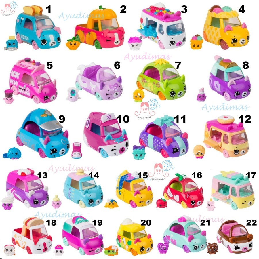 Shopkins Cutie Cars Season / Series / Seri 2 - MOBIL MOBILAN - mainan anak