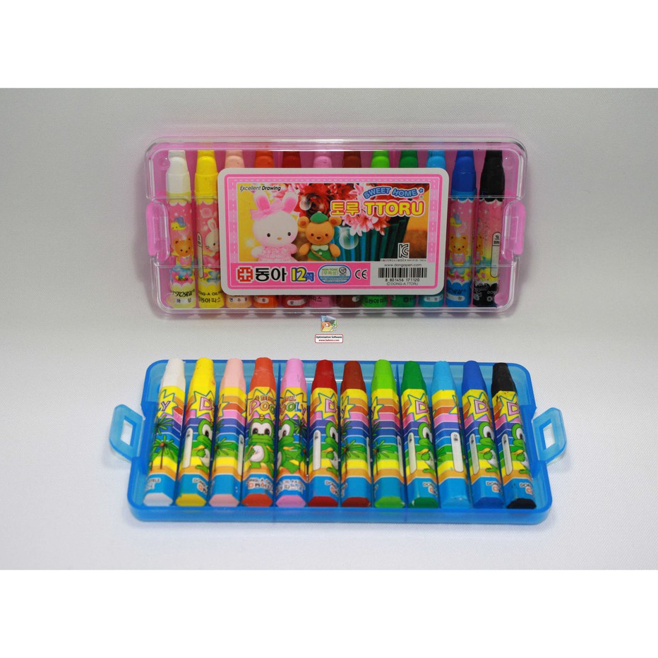 

CUCIGUDANG Oil Pastel Crayon Donga 12 Warna DONGA NON TOXIC Korea