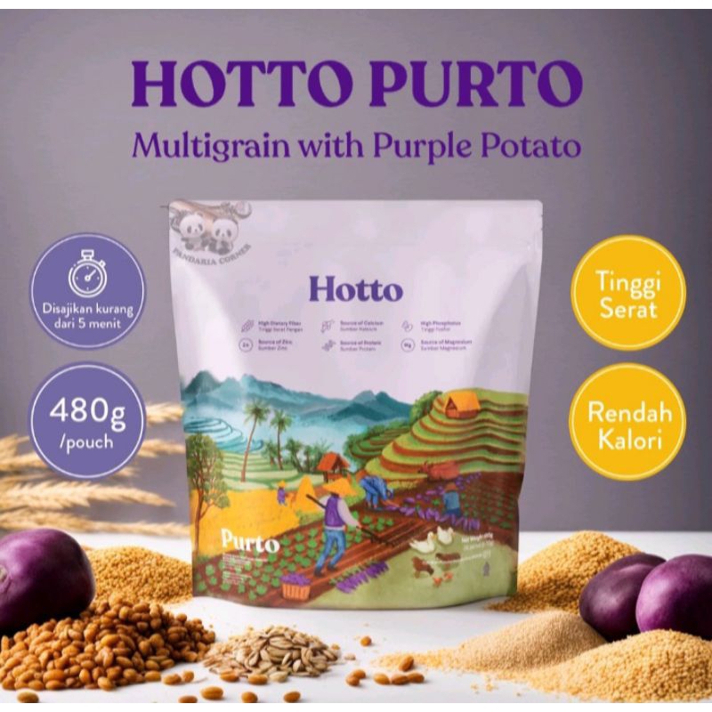 

100% ORIGINAL HOTTO PURTO MULTIGRAIN 1 POUCH ISI 16 SACHET EXP 2026