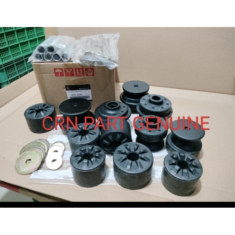 KARET DUDUKAN BODY SASIS MUNTING MITSUBISHI MOTORS  TRITON NEW HDX KLT3 FULL SET KOMPLIT