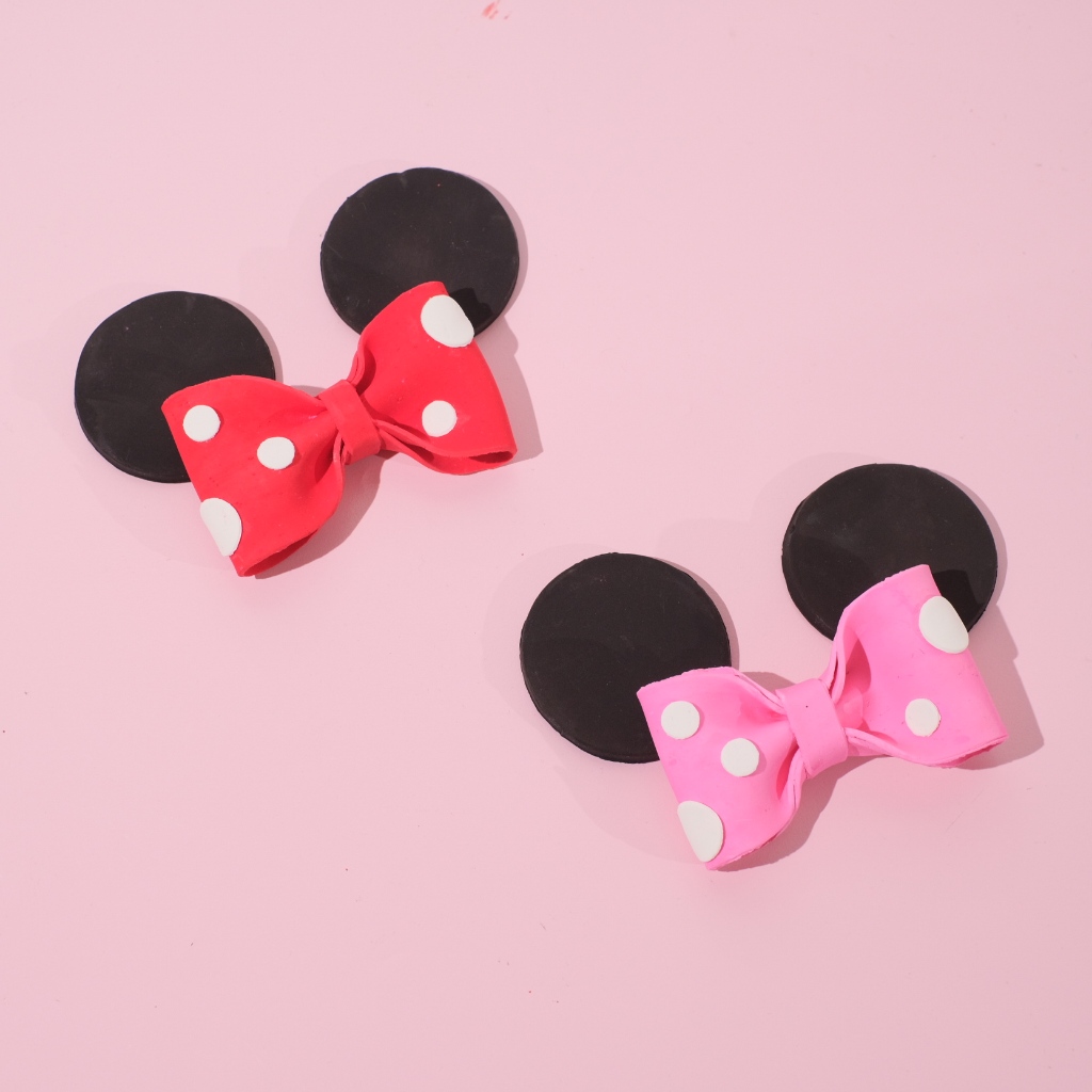 

Gumpaste hiasan kue ulang tahun- kue tart Telinga Minnie mouse