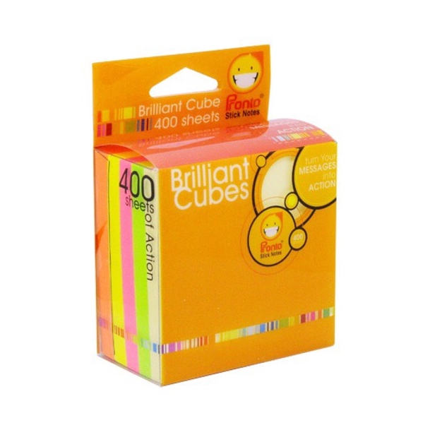 

KUALITAS TERJAMIN PRONTO Brilliant cube 654 Sticky Note 654 pronto warnawarni 75x75mm