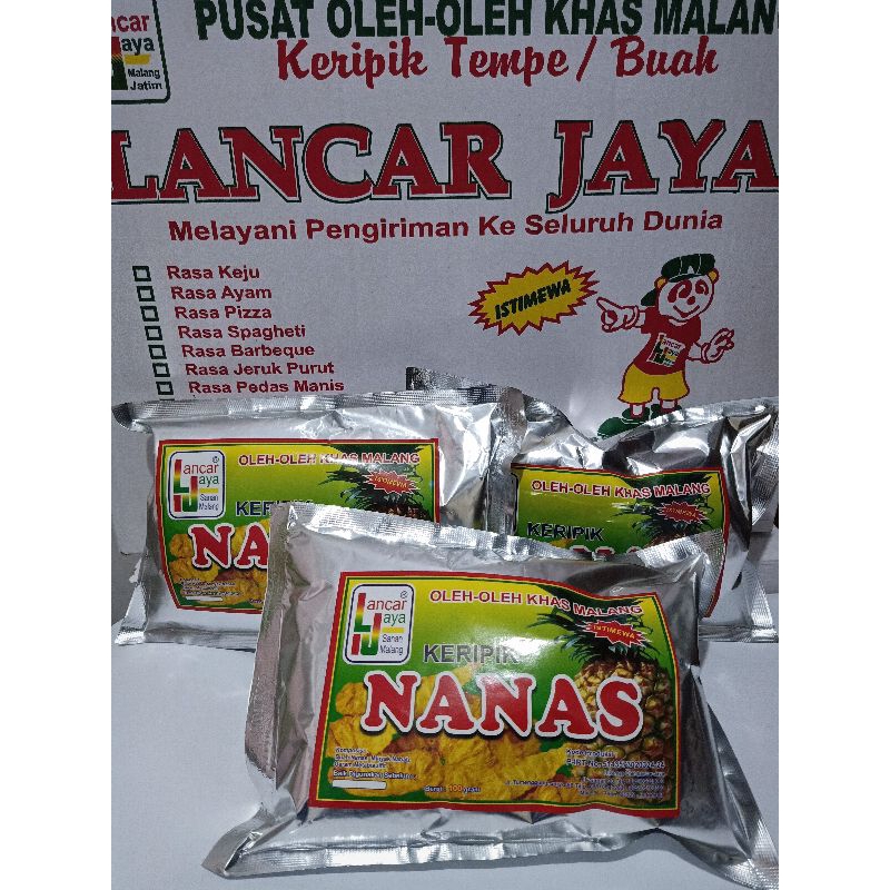 

Kripik Nanas Lancar Jaya 100 gram/keripiknanas/oleh-olehkhasmalang/keripikbuah