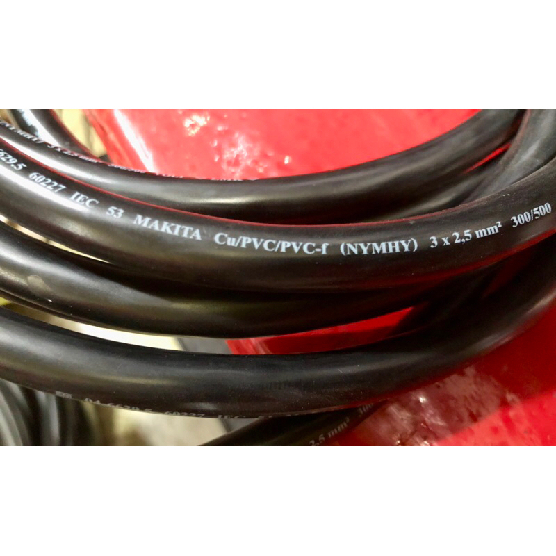 Makita Kabel Hitam Tembaga Serabut NYYHY(NYMHY) 3x2,5mm Eceran (per-meter)