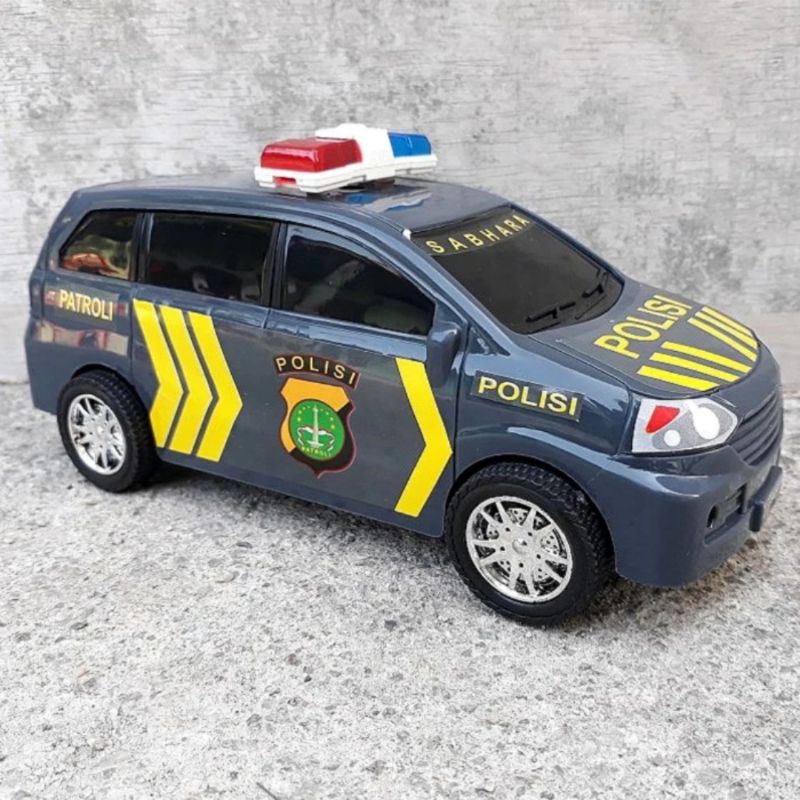 Mainan Mobil Polisi Murah Edukasi Miniatur Mobil-mobilan Plastik Edukatif
