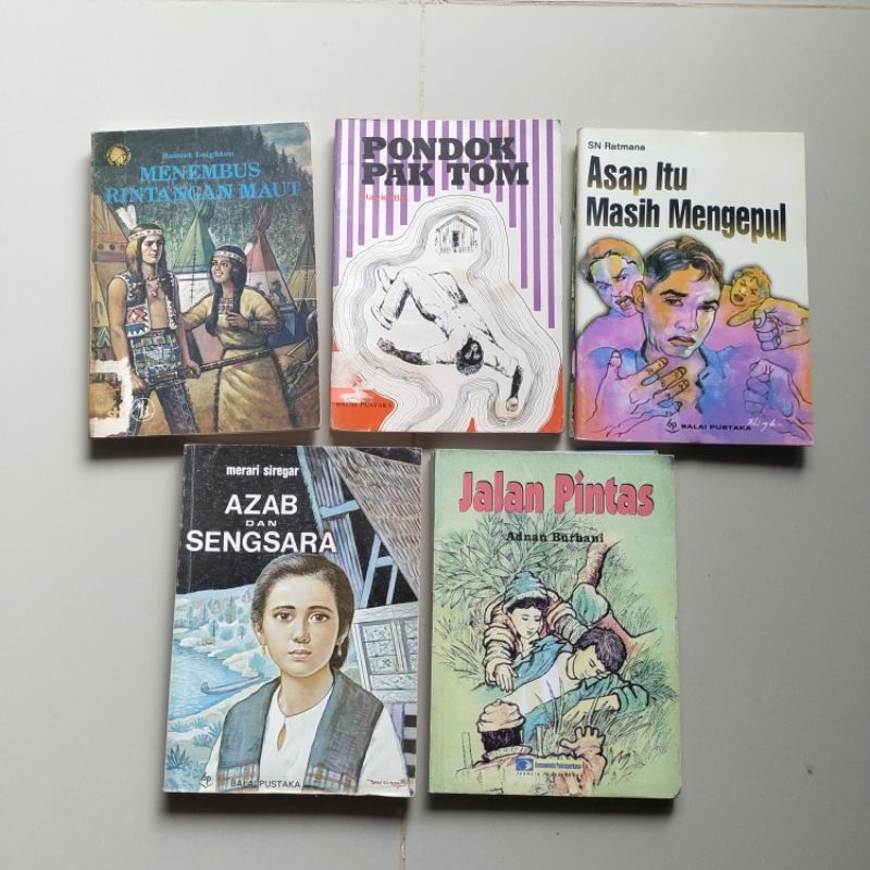 Buku Sastra, MENEMBUS TINTANGAN MAUT, PONDOK PAK TOM, Asap Itu Masih Mengepul, Asab dan Sengsara, Ja