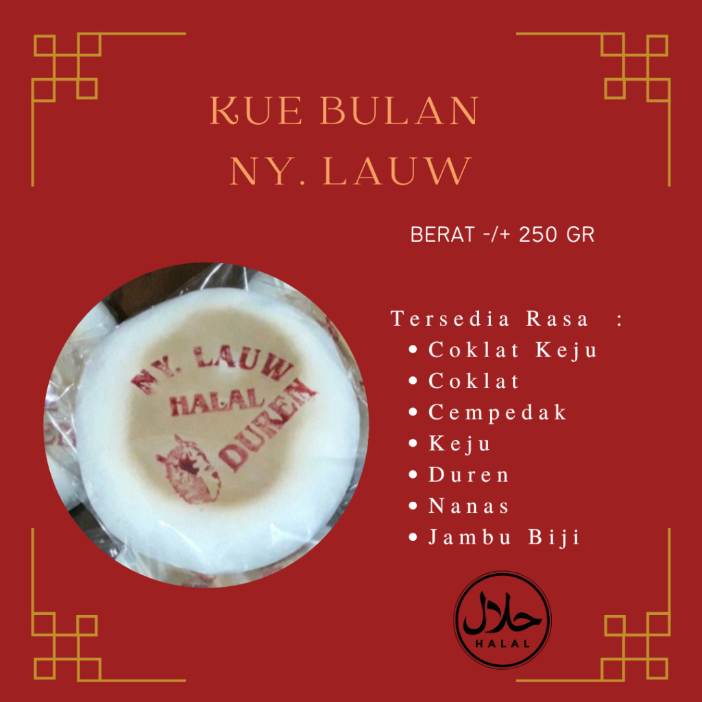 

Mooncake/Kue Bulan Ny. Lauw - Halal - Tiong Ciu Pia - Box Hampers