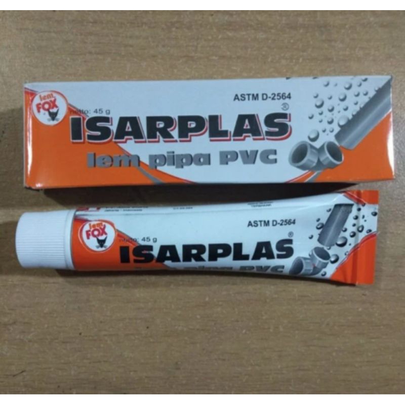 lem pipa air paralon merk ISARPLAS asli 45gr lem pipa PVC bagus ISARPLAST