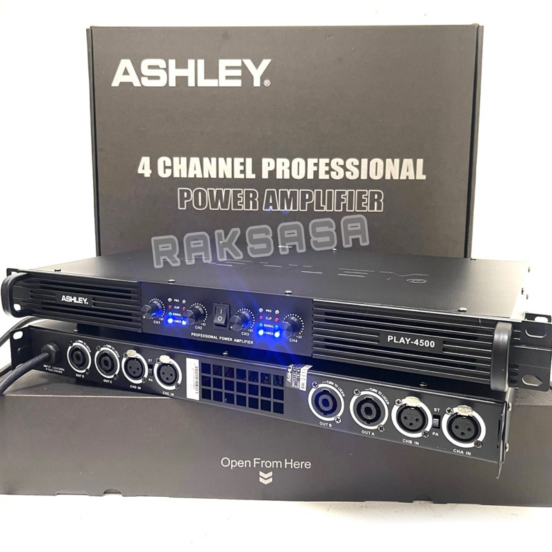 POWER AMPLIFIER ASHLEY PLAY4500 PLAY 4500 4CH CLASS D ORIGINAL