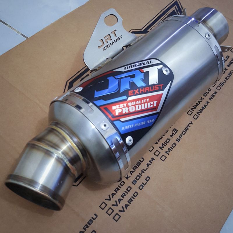 SLENSER KNALPOT JRT EXHAUST TIPE OVAL NLET 50MM