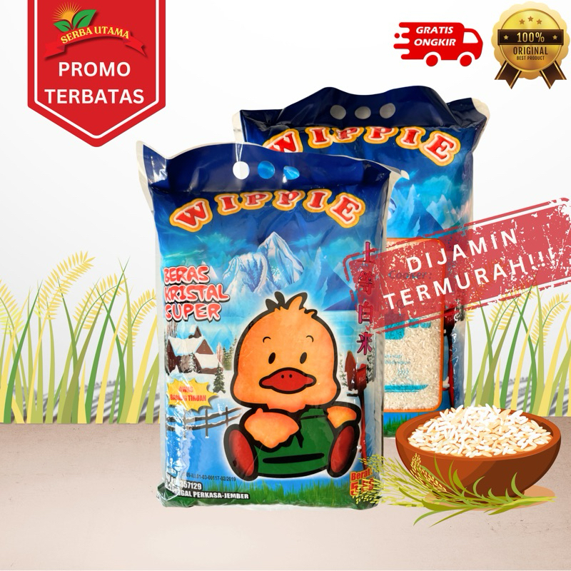 

Beras Kristal Super Wippie 5kg