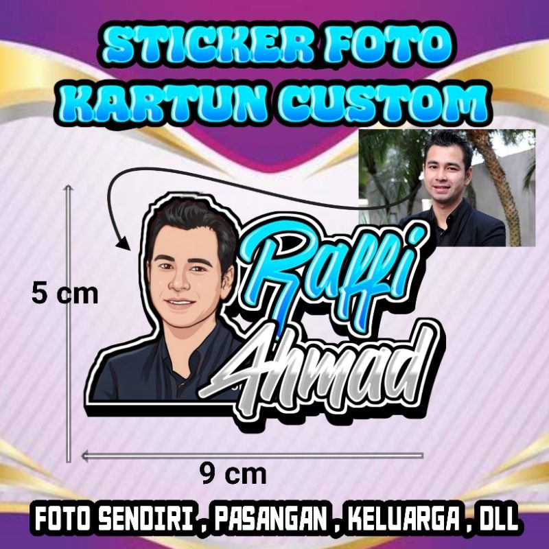 

Cetak Sticker Foto Custom nama Sticker custom (FREE DESAIN)