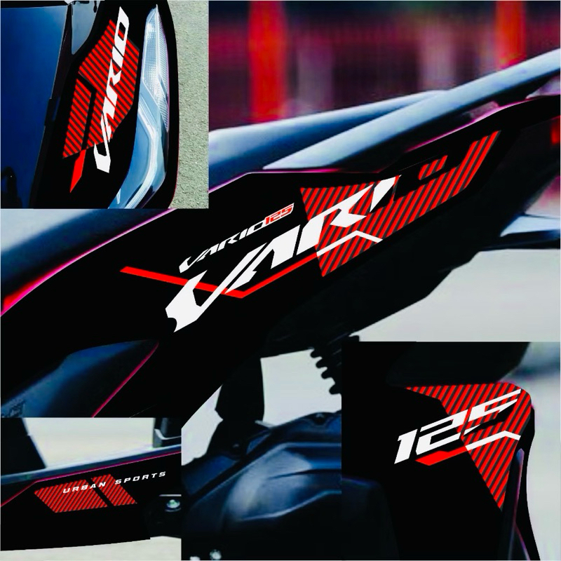 striping vario 125 led new gen 1 body hitam