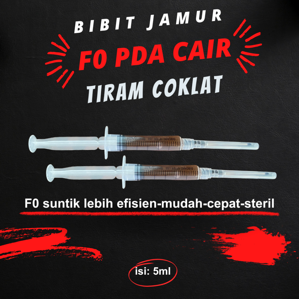 

Bibit Jamur F0 PDA Cair Tiram Coklat Berkualitas