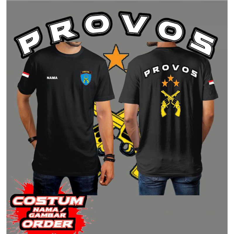 kaos provos lengan pendek/polri