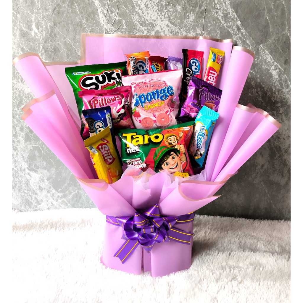 

buket Snack ukuran besar 40 cm