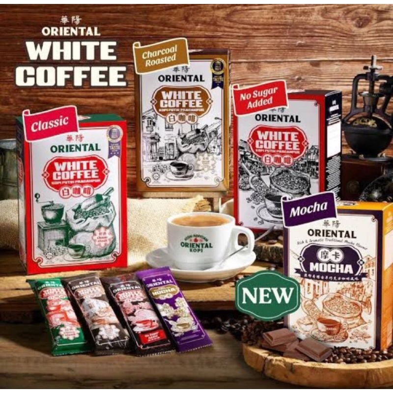

ORIENTAL WHITE COFFEE MALAYSIA KOPI ORIENTAL ASLI MALAYSIA HALAL