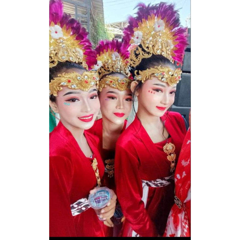 siger tari jaipong, mahkota rambut, aksesoris tari, karnaval, pengantin