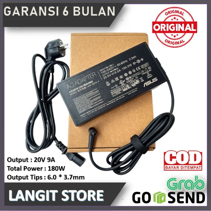 Adaptor Laptop Charger ASUS ROG 15 GX550LXS RTX2080 20V 9A 180W