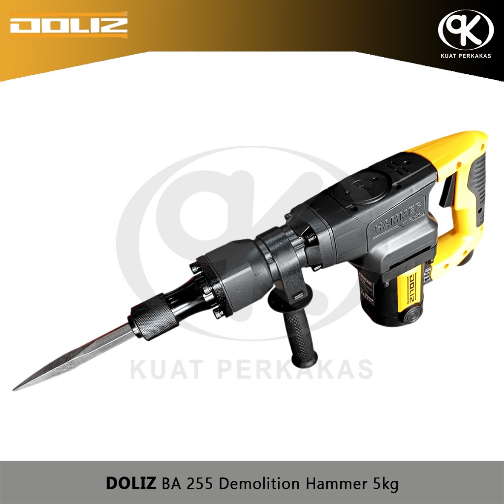 Demolition Jack Hammer DOLIZ BA 255 Mesin Bobok Beton Hex 17 1200W