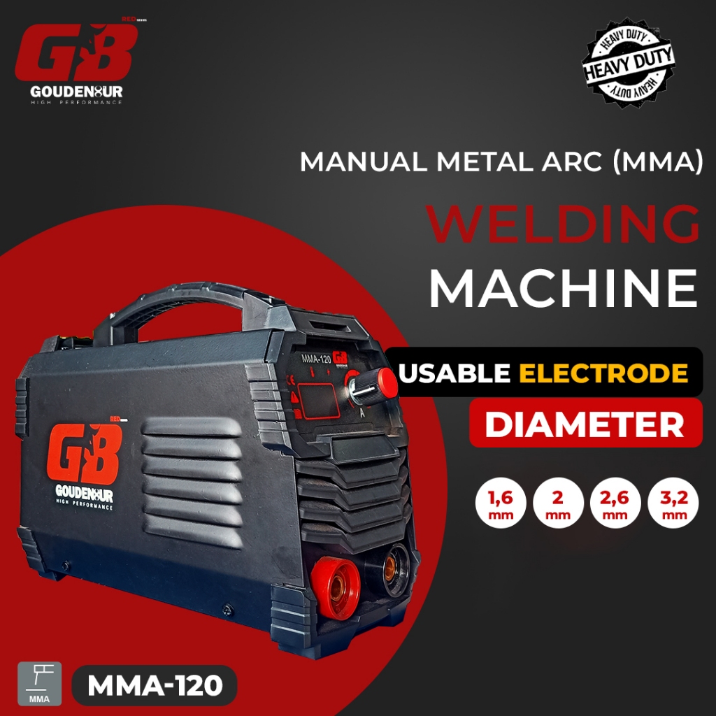 Mesin Las 450 watt MMA 120 gb red series