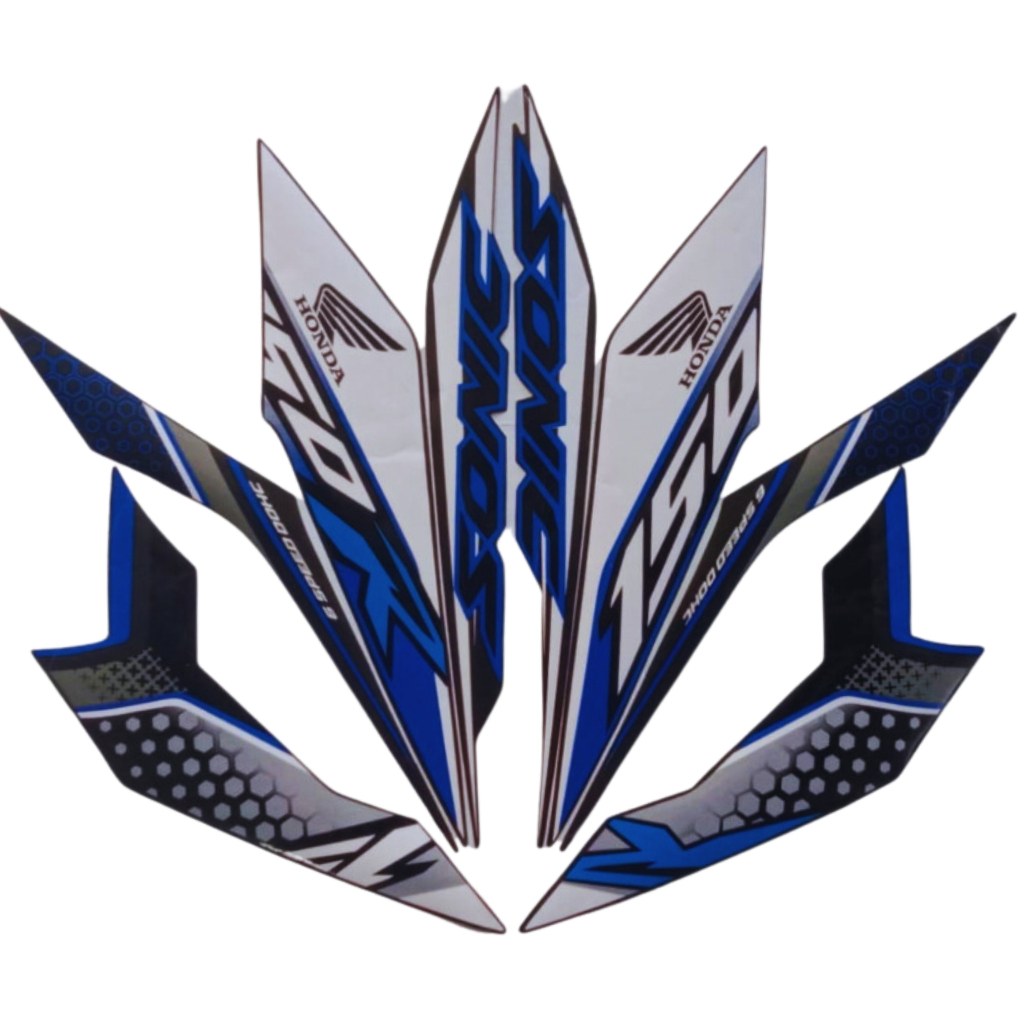 Stiker Striping Honda SONIC 150R 2018 Biru List Stiker Standar SONIC 150R 2018 Terbaik