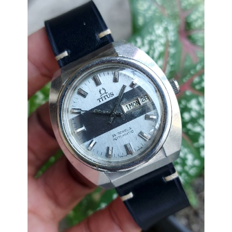 Jam Tangan TITUS Moby Dick Sky Blue Automatic Original Very Rare Item