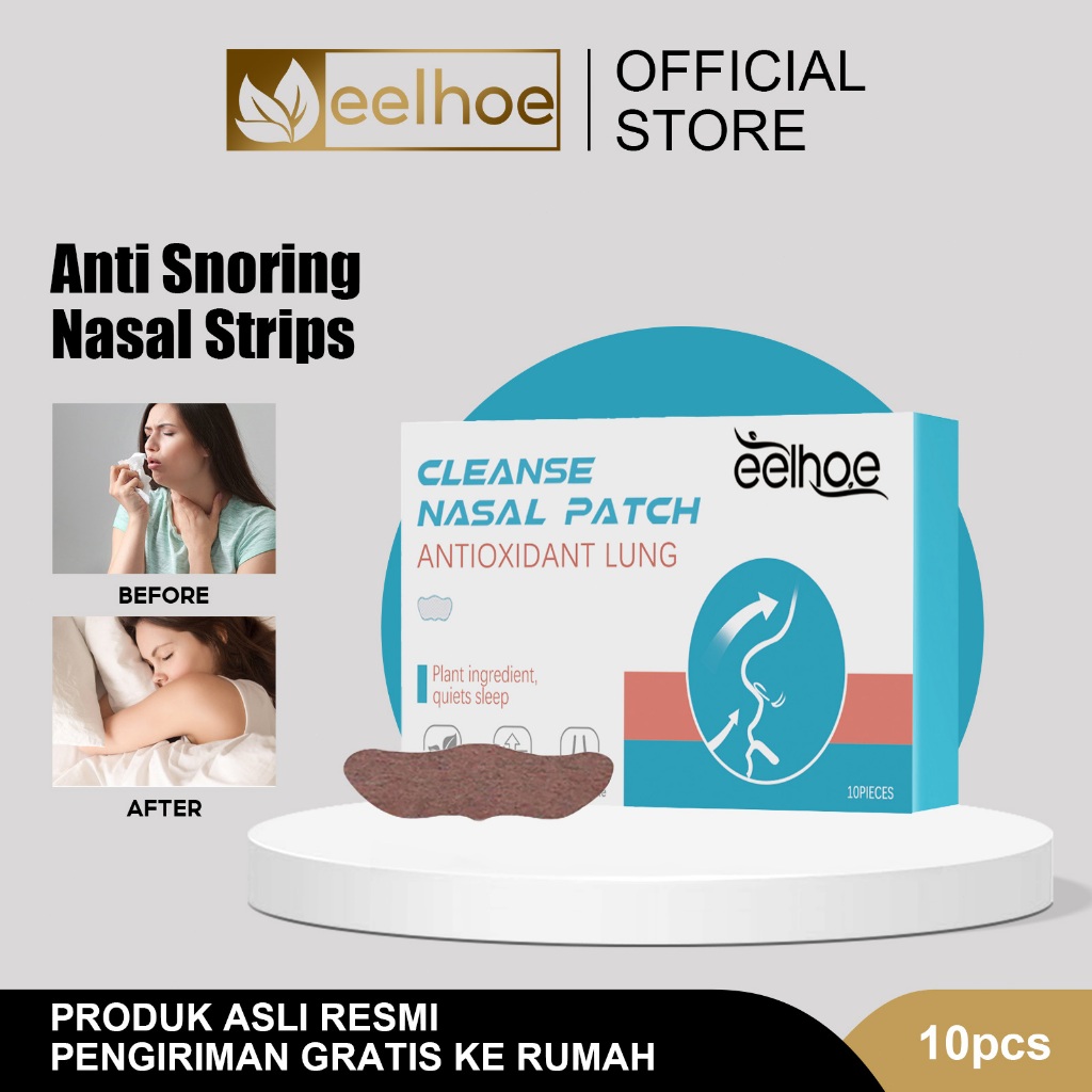 EELHOE Nasal Strips10pcs/Plester Hidung/Plester Hidung Tersumbat/Plester Hidung Anti Ngorok/Anti Sno