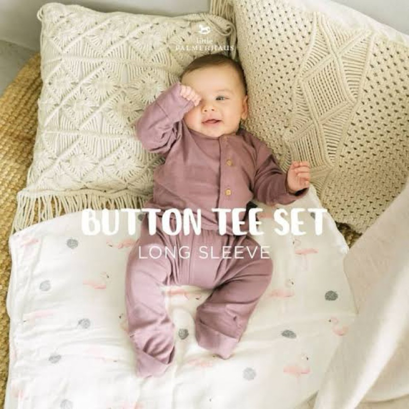 Little Palmerhaus Button Tee Long Sleeve