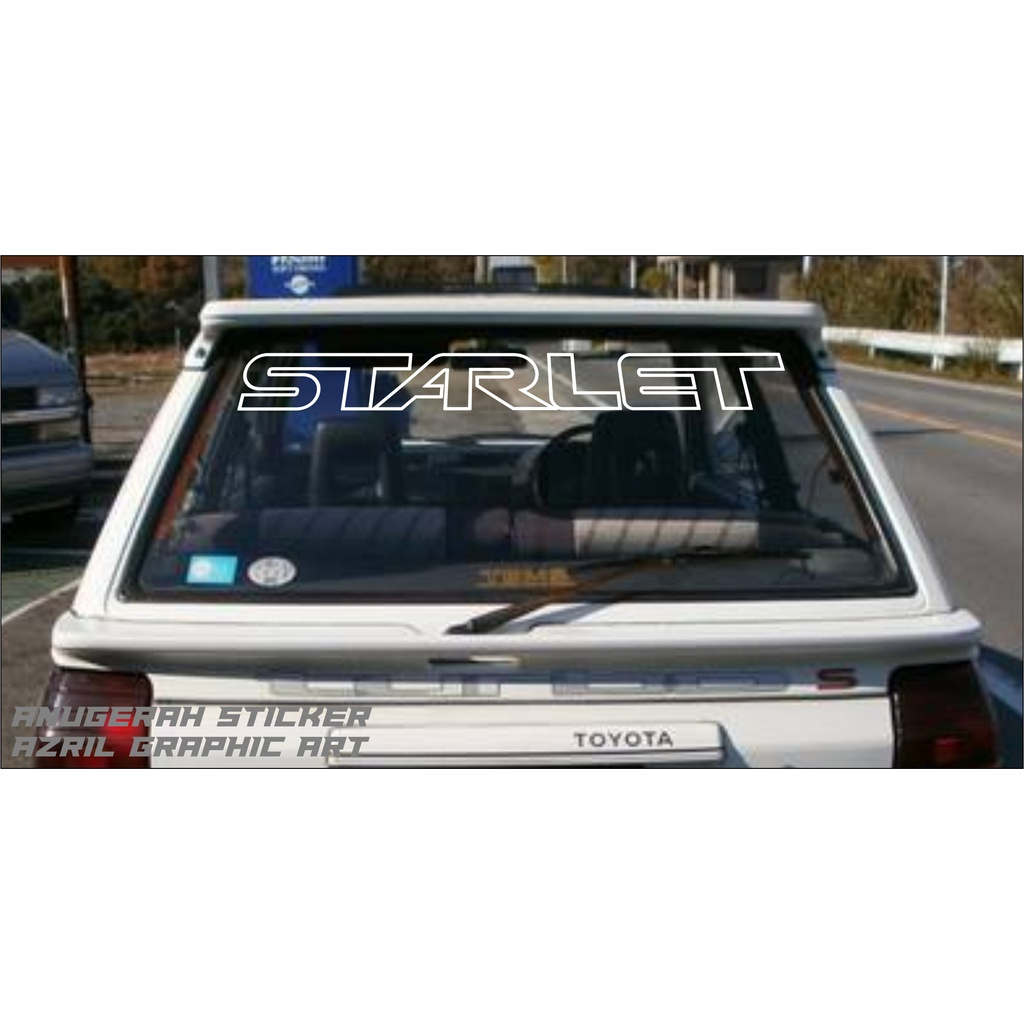 Sticker kaca belakang STARLET