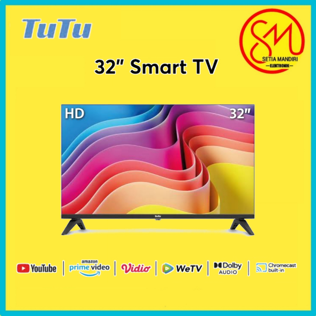 [KARGO] TUTU Smart TV Digital 32" / 43" Televisi Coolita 2.1 HD Dolby Audio/Youtube/ Prime Video/iQI