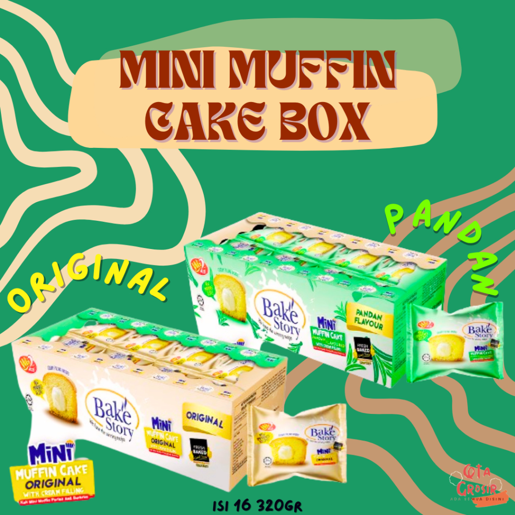 

BAKE STORY MINI MUFFIN BOX ISI 16PCS 320GR