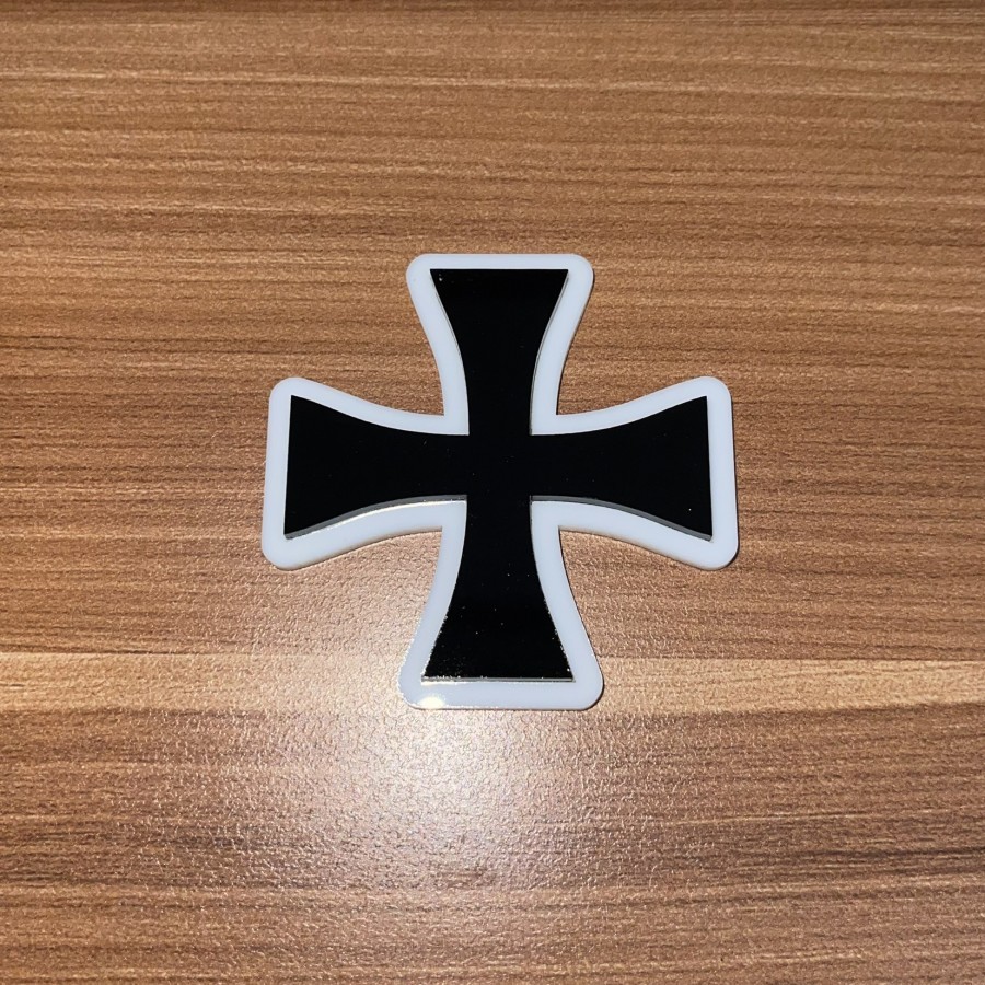 Magnet Kulkas Logo German Iron Cross WW2 Timbul MURAH