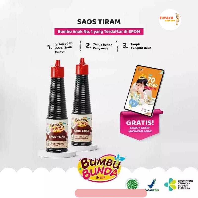 

BUMBU BUNDA Elia Saus Tiram 150ml / Saos Tiram Bumbu Masak / Bumbu Makanan NO MSG / Tanpa Bahan Pengawet / Tambahan Bumbu Masak / Bumbu MPASI / Saos Tiram / Penyedap Rasa / Bumbu Marinasi / Bumbu Tumis / Tumisan / Bumbu Kerang / Seafood