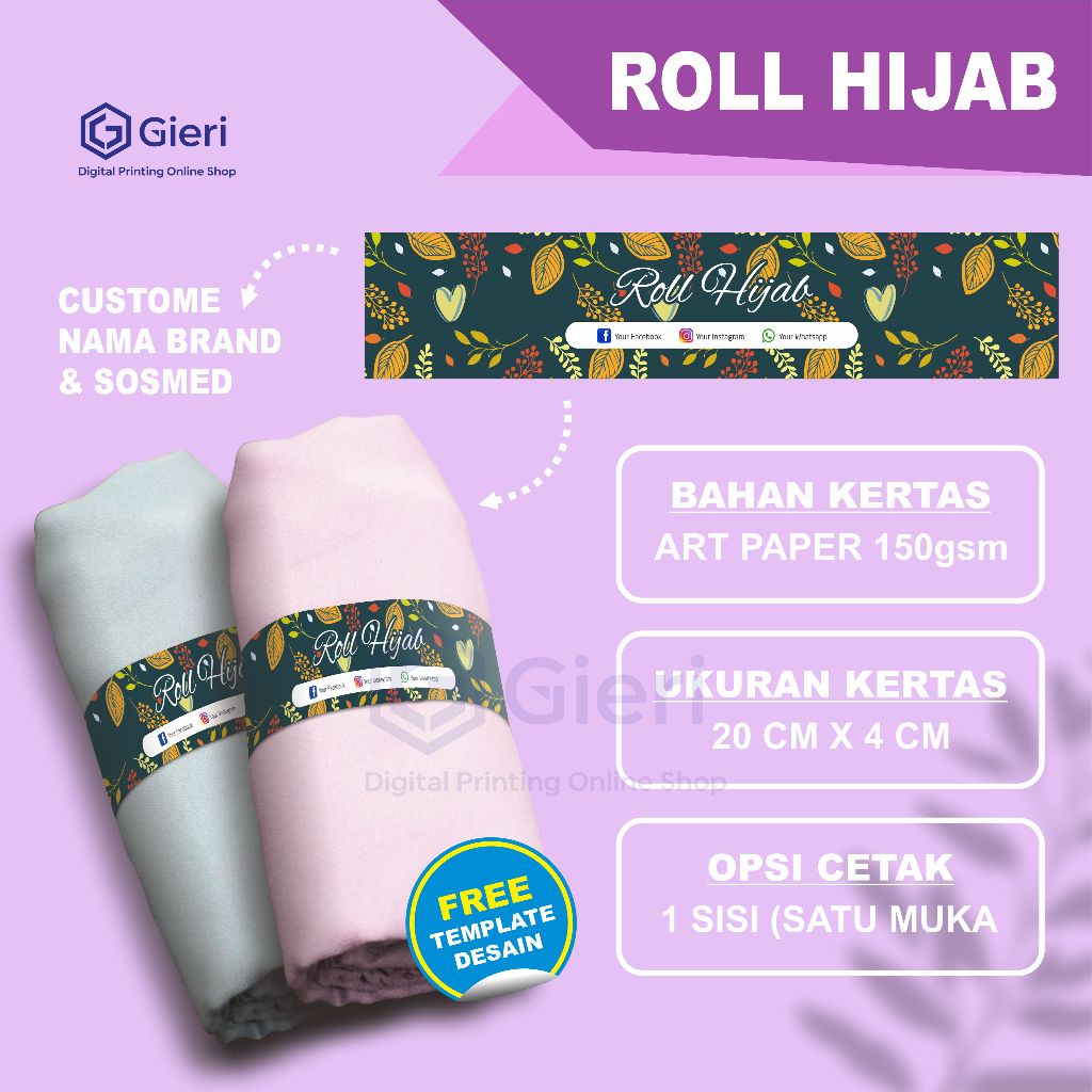 

Gieri - Roll Hijab / Label Pengikat Kerudung