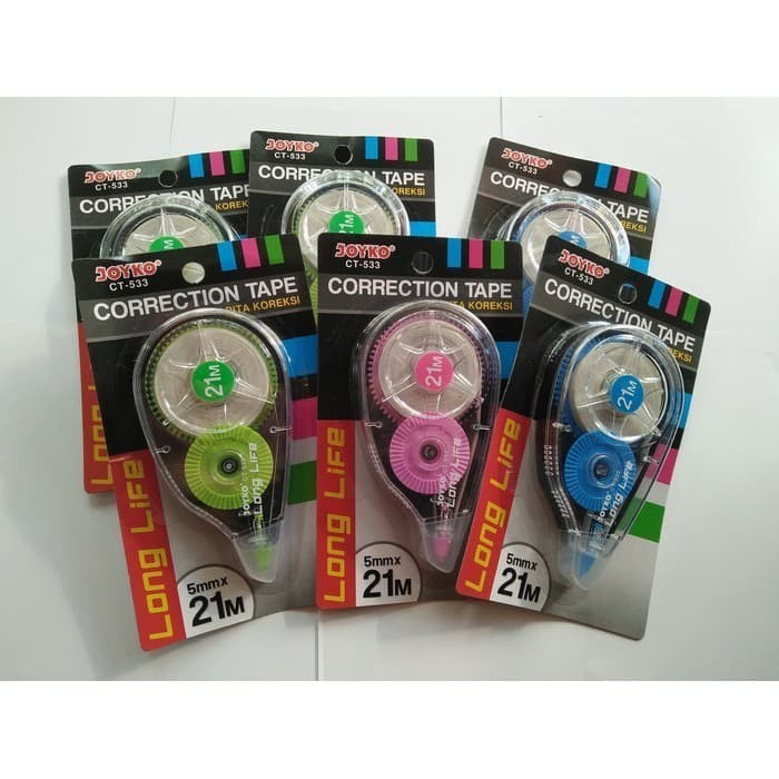 

Tipex Roll JOYKO CT-533 21M/Correction Pen/Tipe-Ex Kering/Tip X Kertas/LUSIN