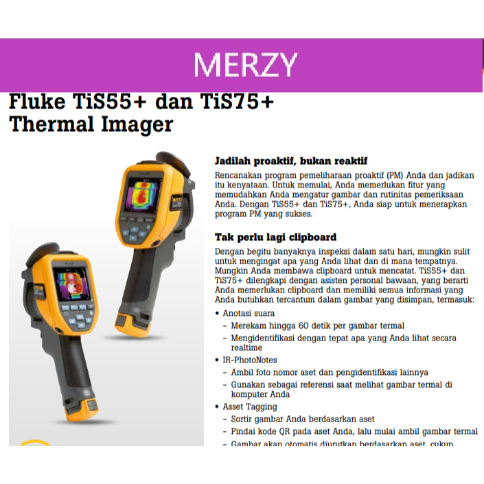 Kamera Pemetaan Termal Fluke TiS75+