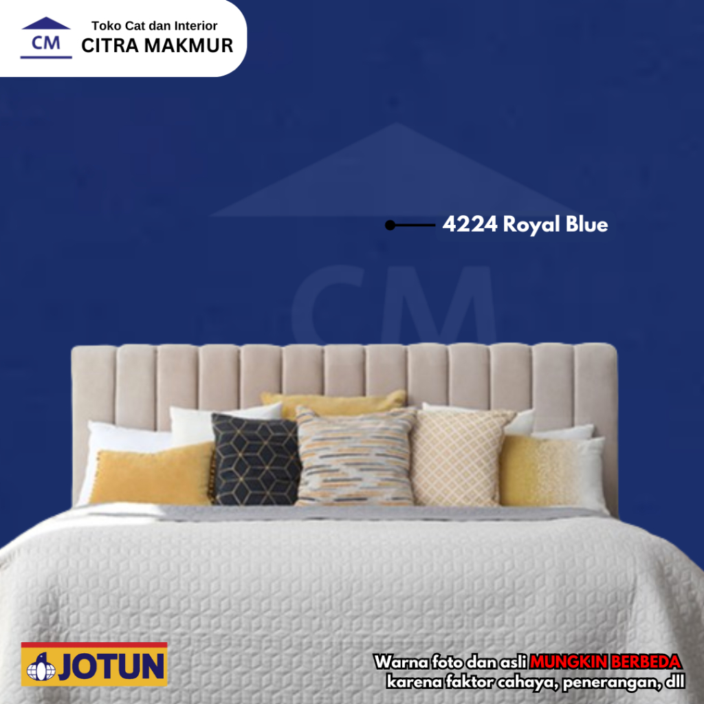 JOTUN 4224 ROYAL BLUE (WARNA Biru Donker Dongker Terang) Kemasan Galon - CAT TEMBOK INTERIOR DAN EXT
