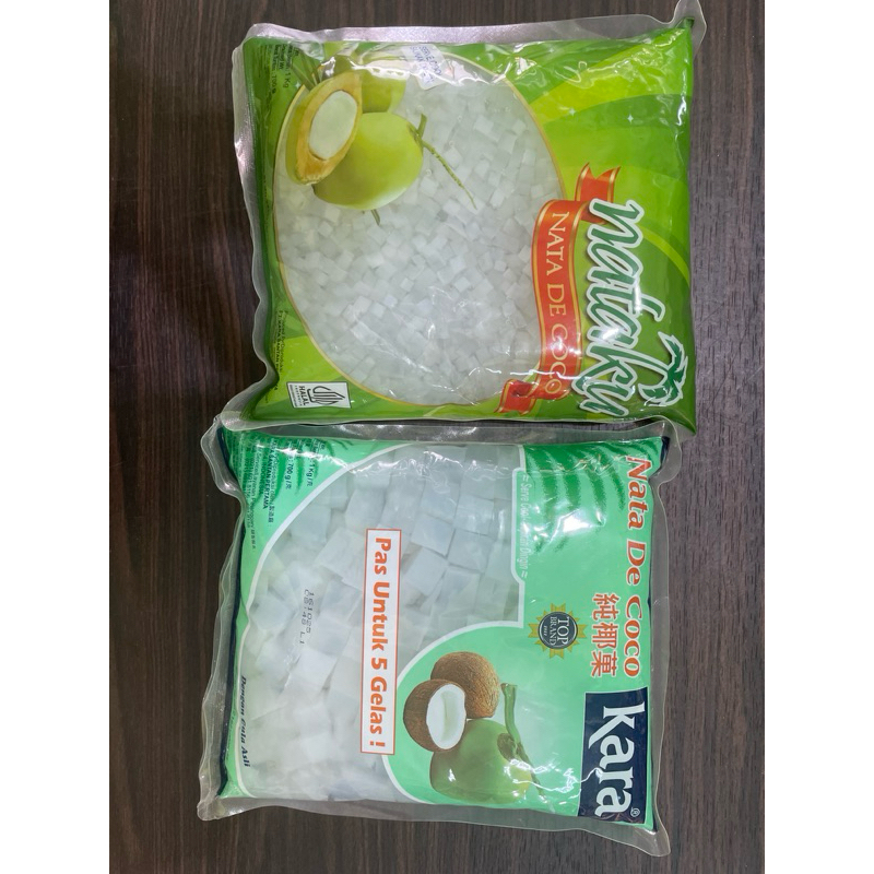 

nata de coco kemasan 1kg dadu kecil/dadu besar