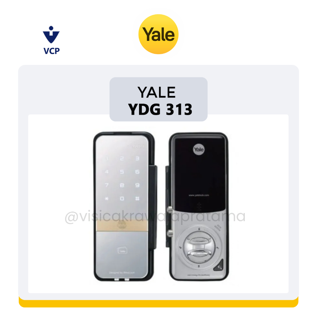 Kunci Pintu Yale Digital Door Lock YDG 313 PIN Code, RF Card Key