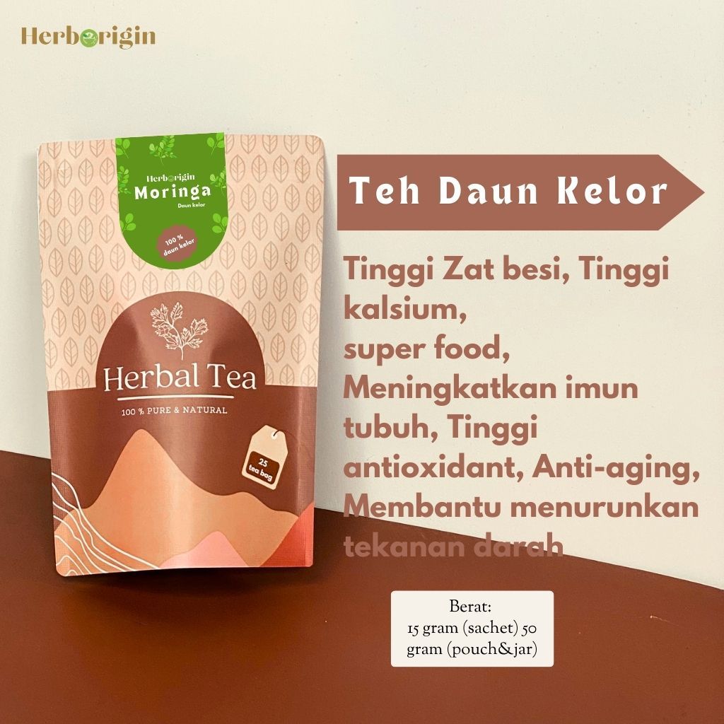 

HERBORIGIN TEH HERBAL DAUN KELOR PREMIUM ORIGINAL 100% MURNI TEH DAUN KELOR CELUP MORINGA TEA DAUN KELOR KERING DAUN KELOR MURNI TEH CELUP MURAH