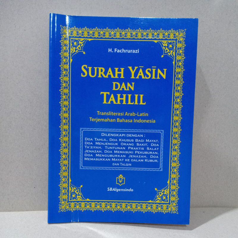Surah Yasin dan Tahlil Huruf Besar transliterasi Arab-Latin Ukuran A5/Buku tulis