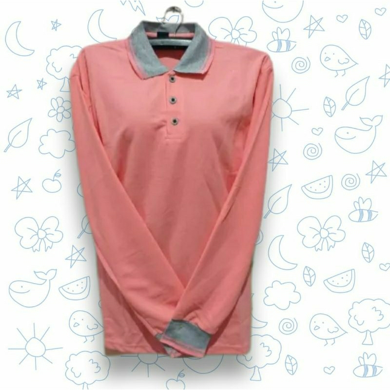 kaos seragaman kaos berkerah pria/ wanita