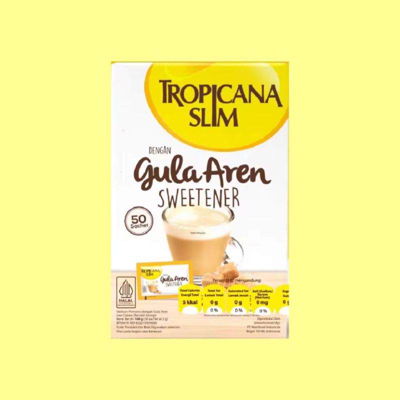 

Tropicana Slim Gula Aren Sweetener 50 sachet