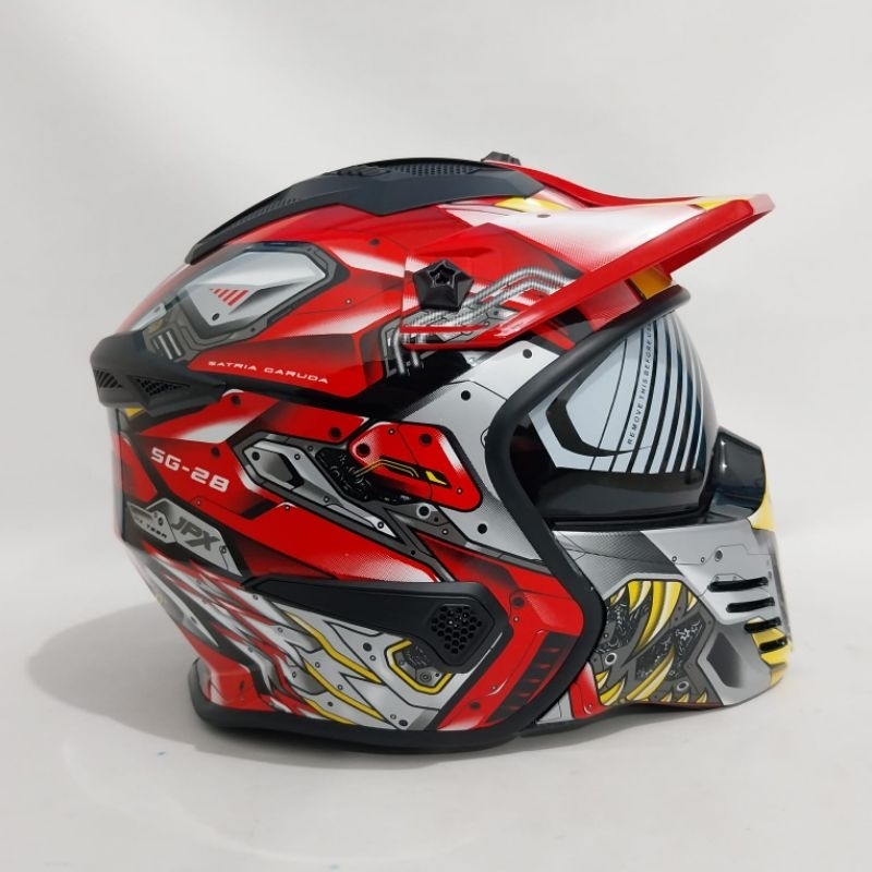 RK Helm JPX Fullface JPX MX 726 R MOTIF