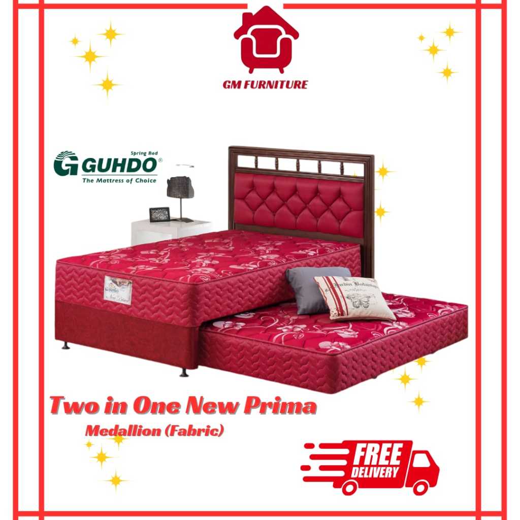 Guhdo Spring Bed New Prima 2 in 1  -  Medallion Full Set