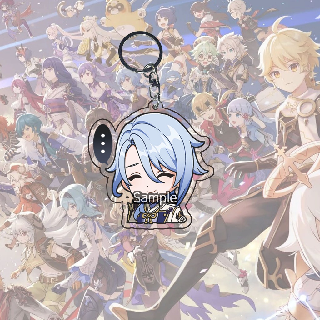 Gantungan Kunci Genshin Impact Kamisato Ayato 03 - Game - Ganci - Anime - Key Chain - Keychain - Sou