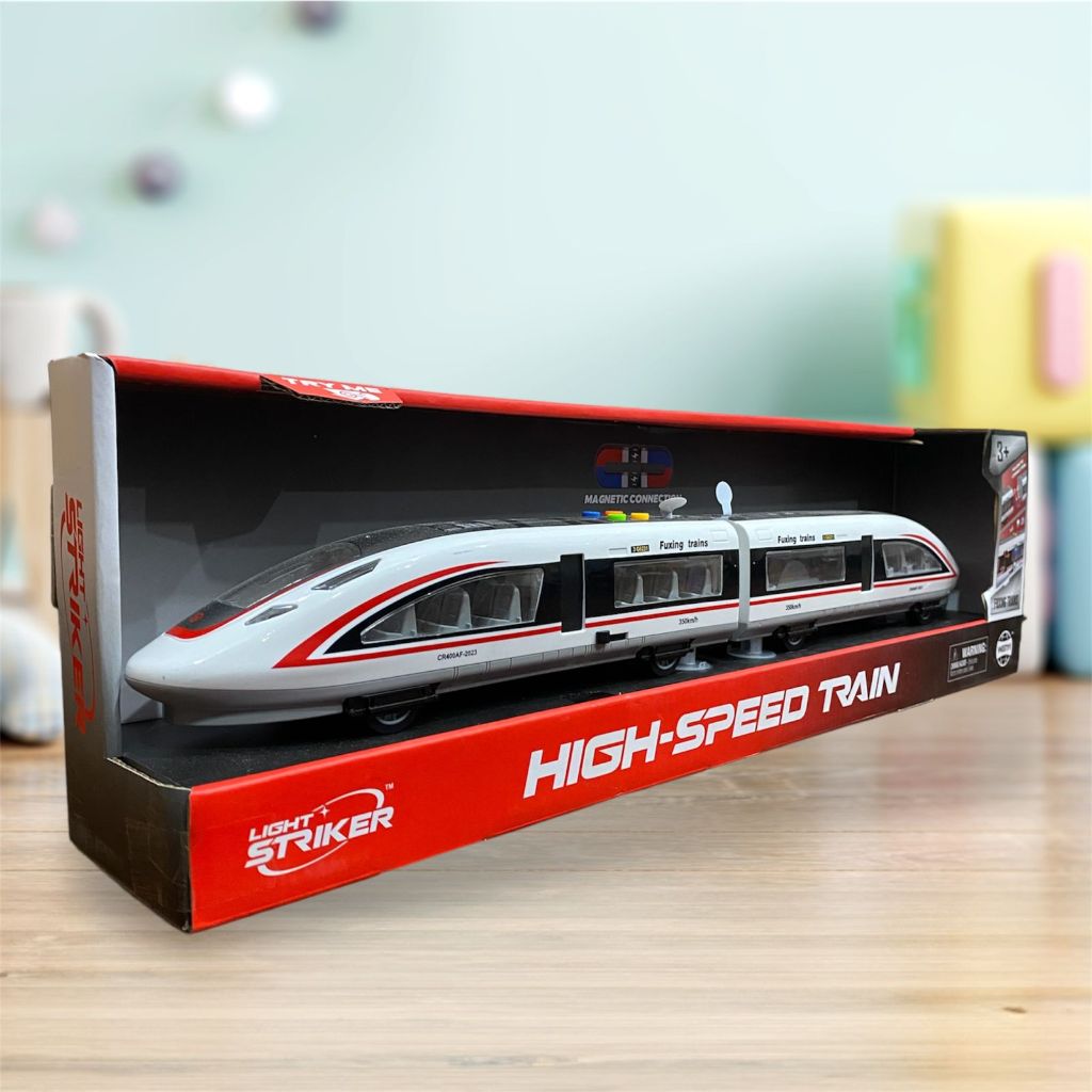Mainan Kereta Suara dan Lampu/Kereta Shinkansen/Kereta Wosh HW24041123