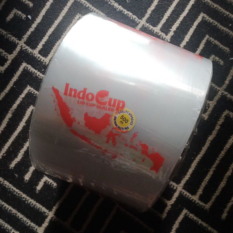 Lid Cup Sealer IndoCup 500M / Sealer Cup Tutup Plastik Putih Polos Praktis