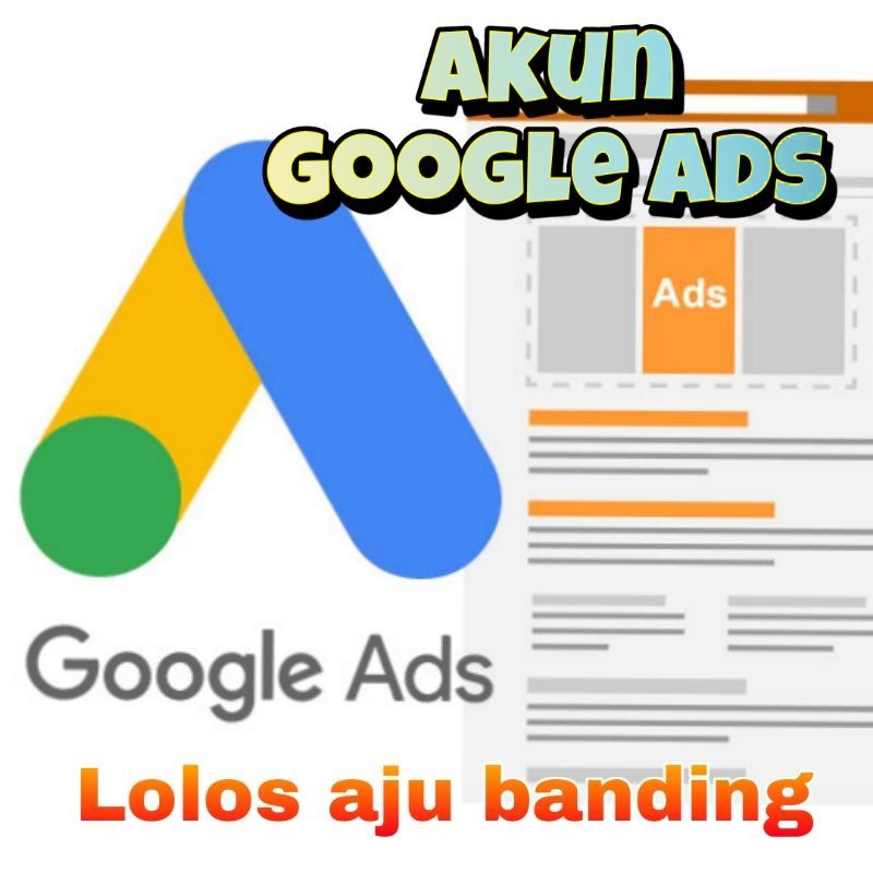 Akun Google adwords Ads Lolos Banding termurah